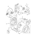 Whirlpool LER7620LW1 bulkhead parts diagram