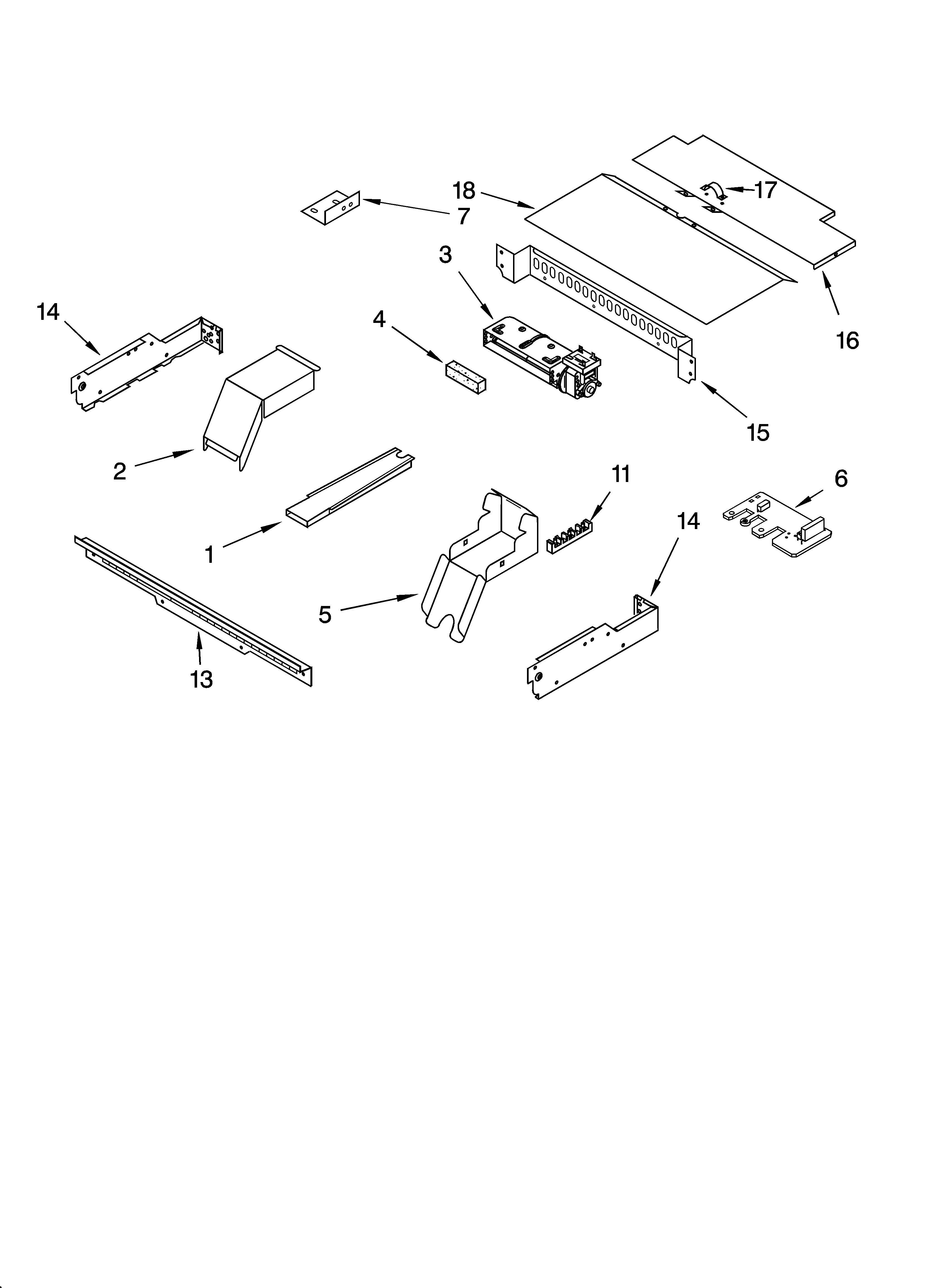 Whirlpool RBS245PDS17 top venting parts, optional parts diagram