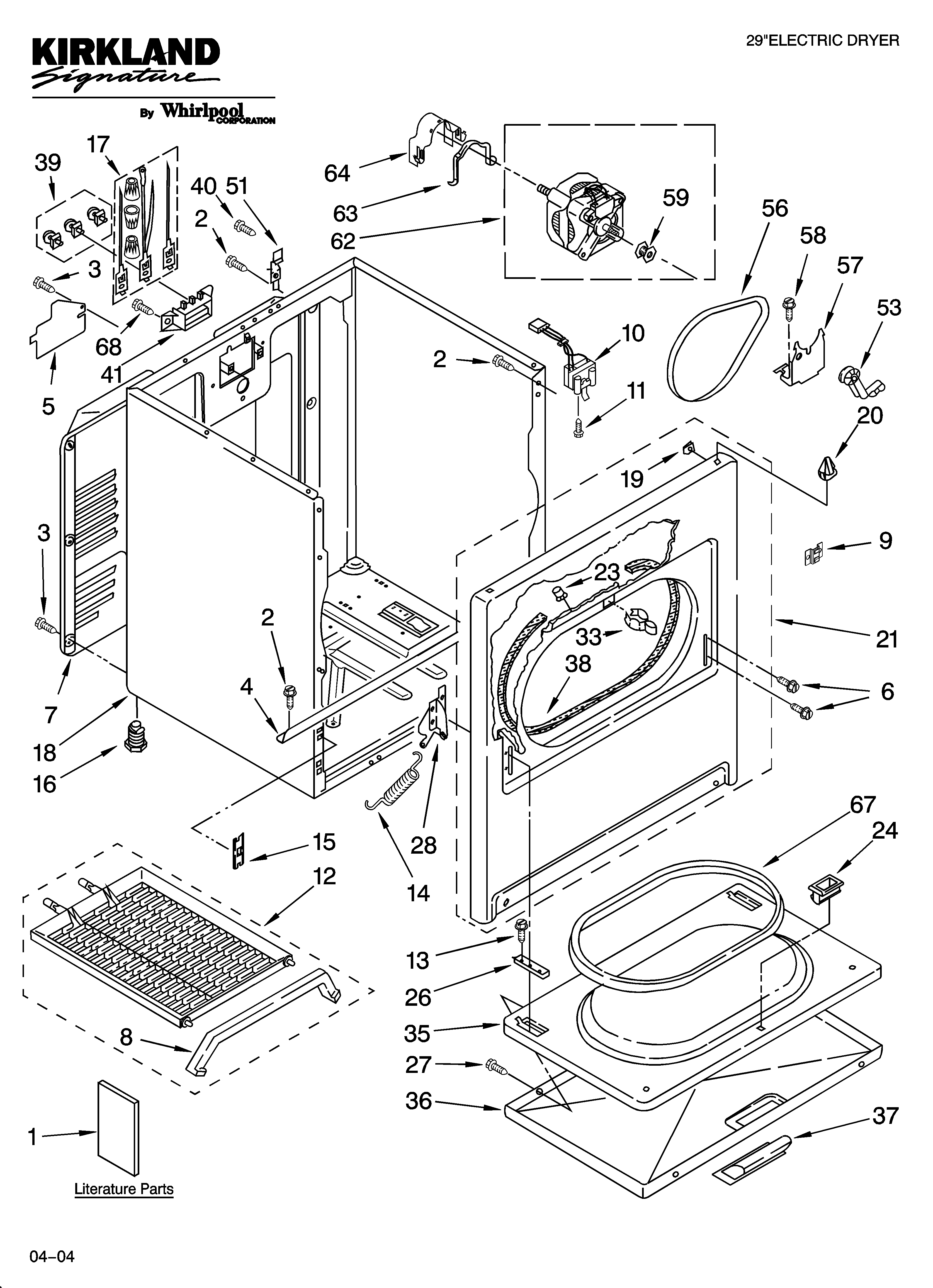 Kirkland SEDS800MQ1 cabinet parts diagram