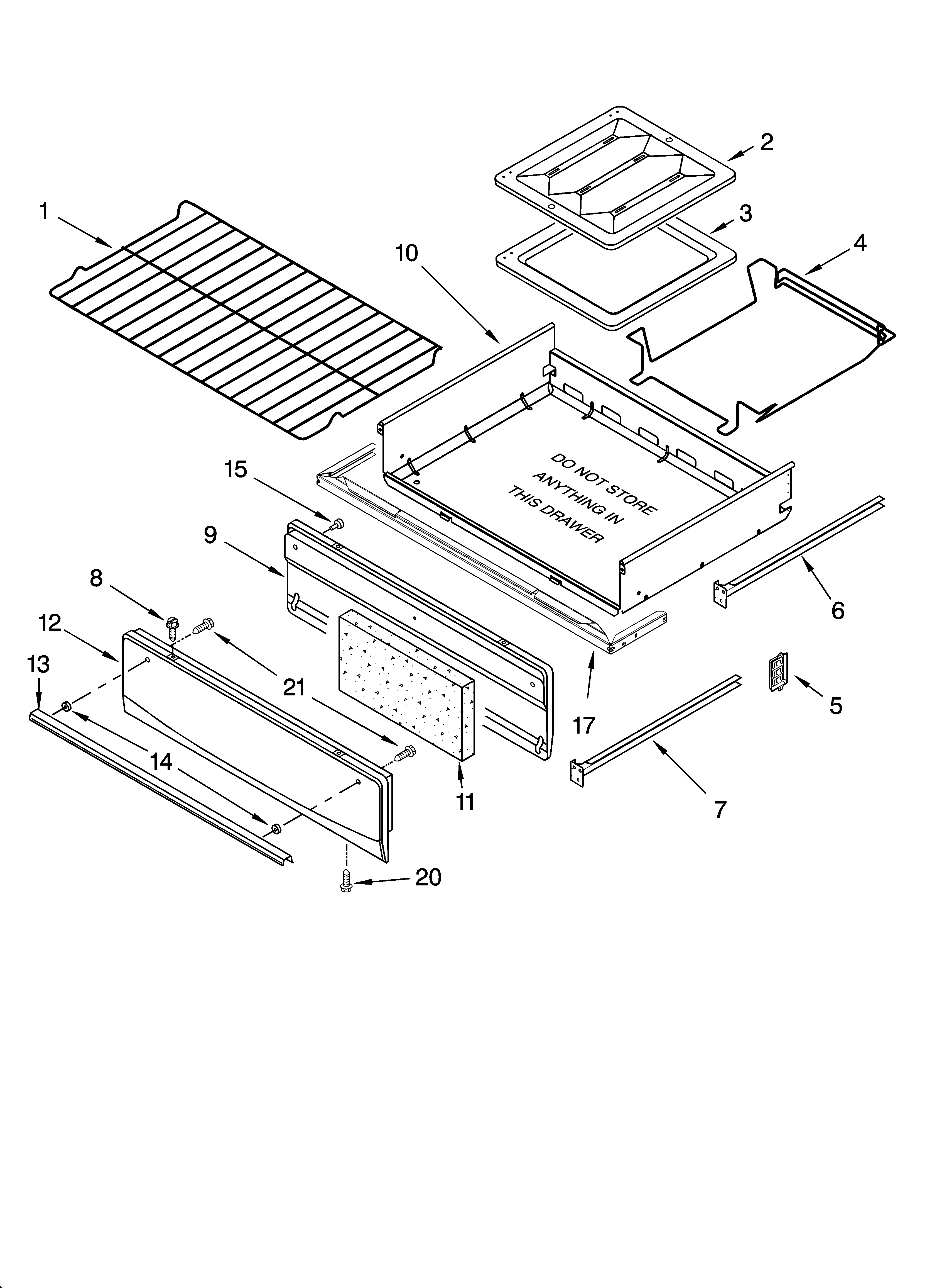Whirlpool SF315PEPB1 oven & broiler parts diagram