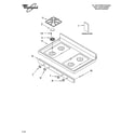 Whirlpool SF380LEMQ1 cooktop parts diagram