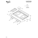 Whirlpool VSF315PEMW1 cooktop parts diagram