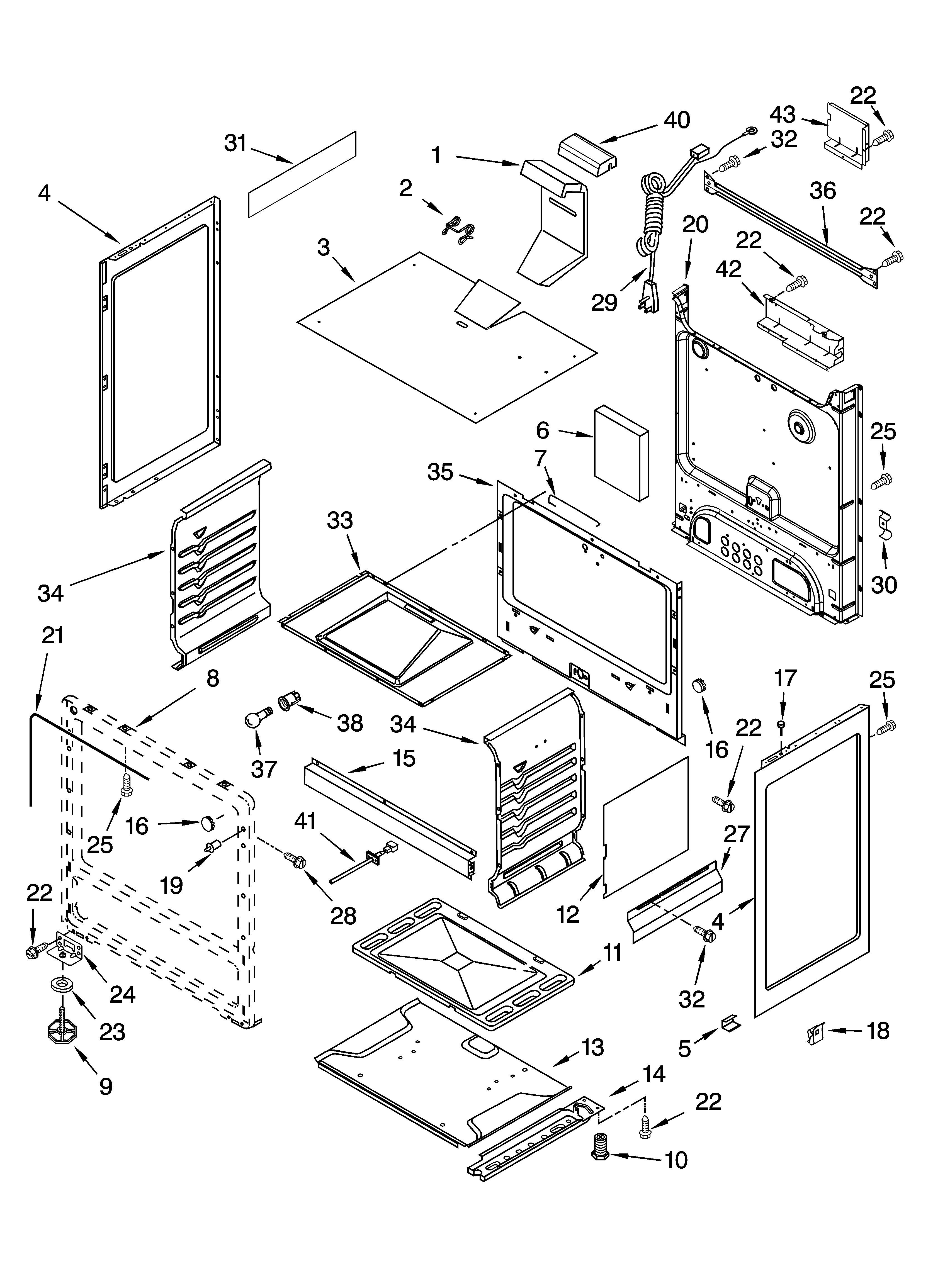 Whirlpool VSF315PEMQ2 chassis parts diagram