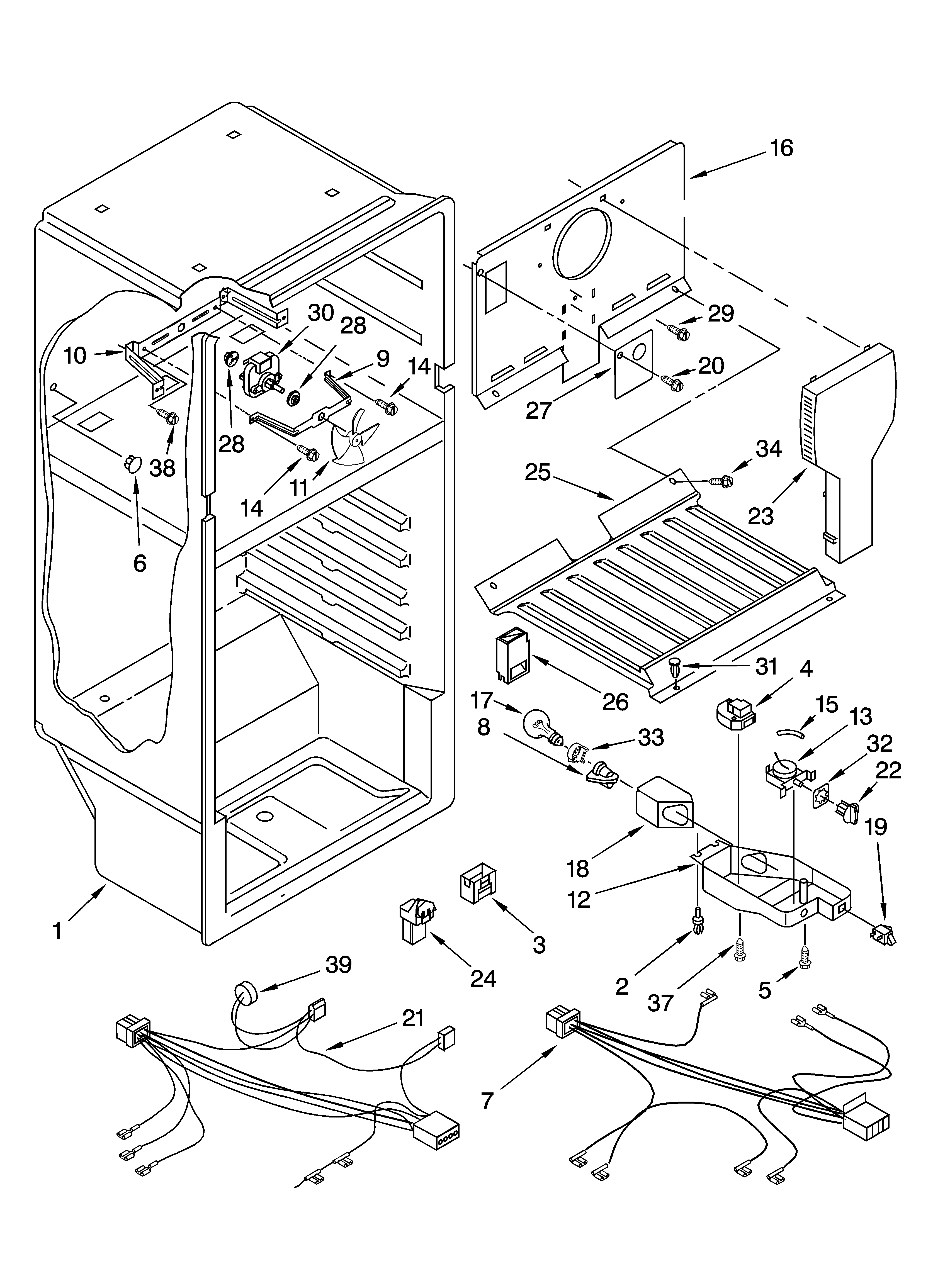 Whirlpool 5VET8WPKLQ02 liner parts diagram