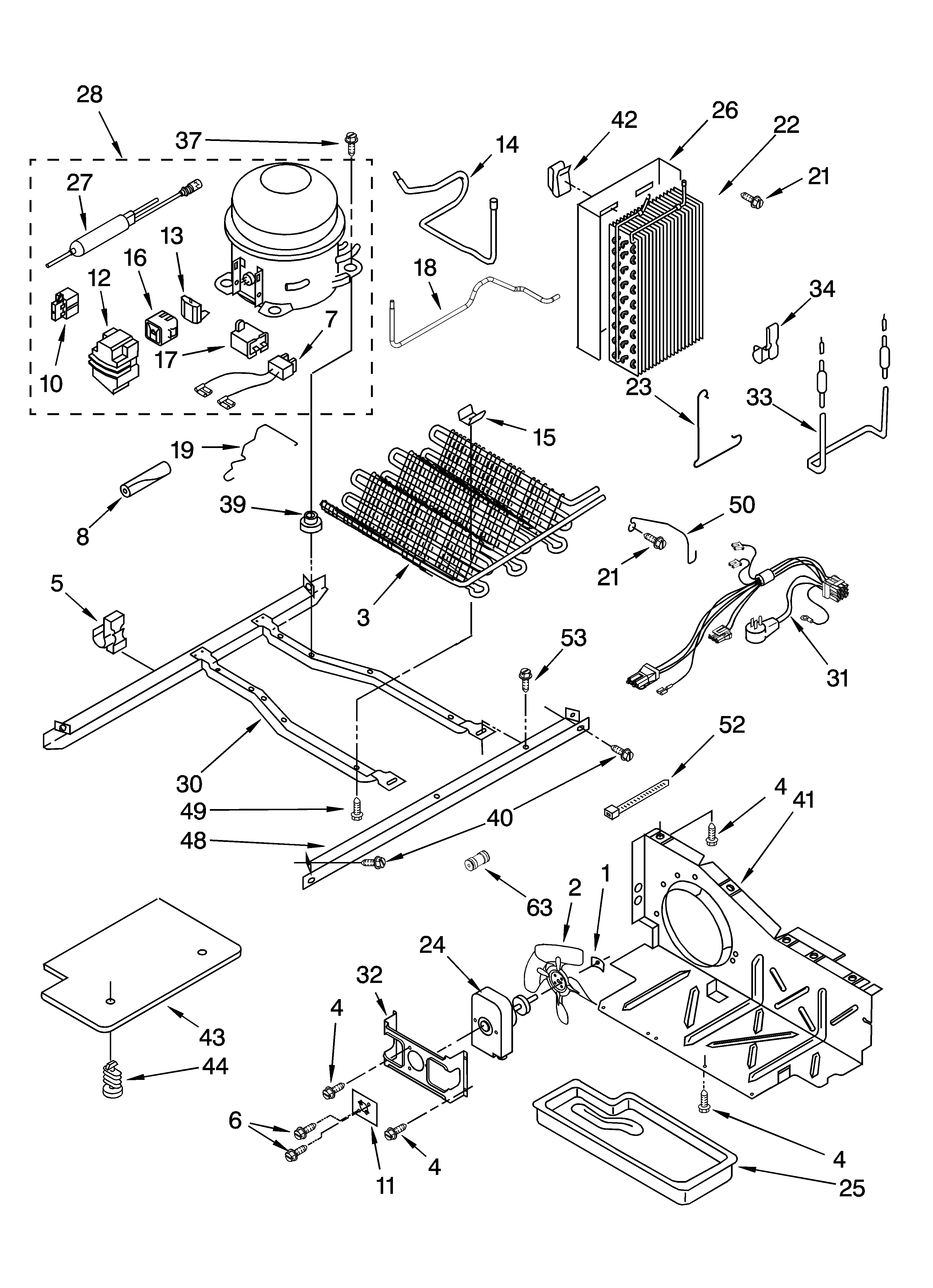 Whirlpool ED5NHEXNQ00 unit parts diagram