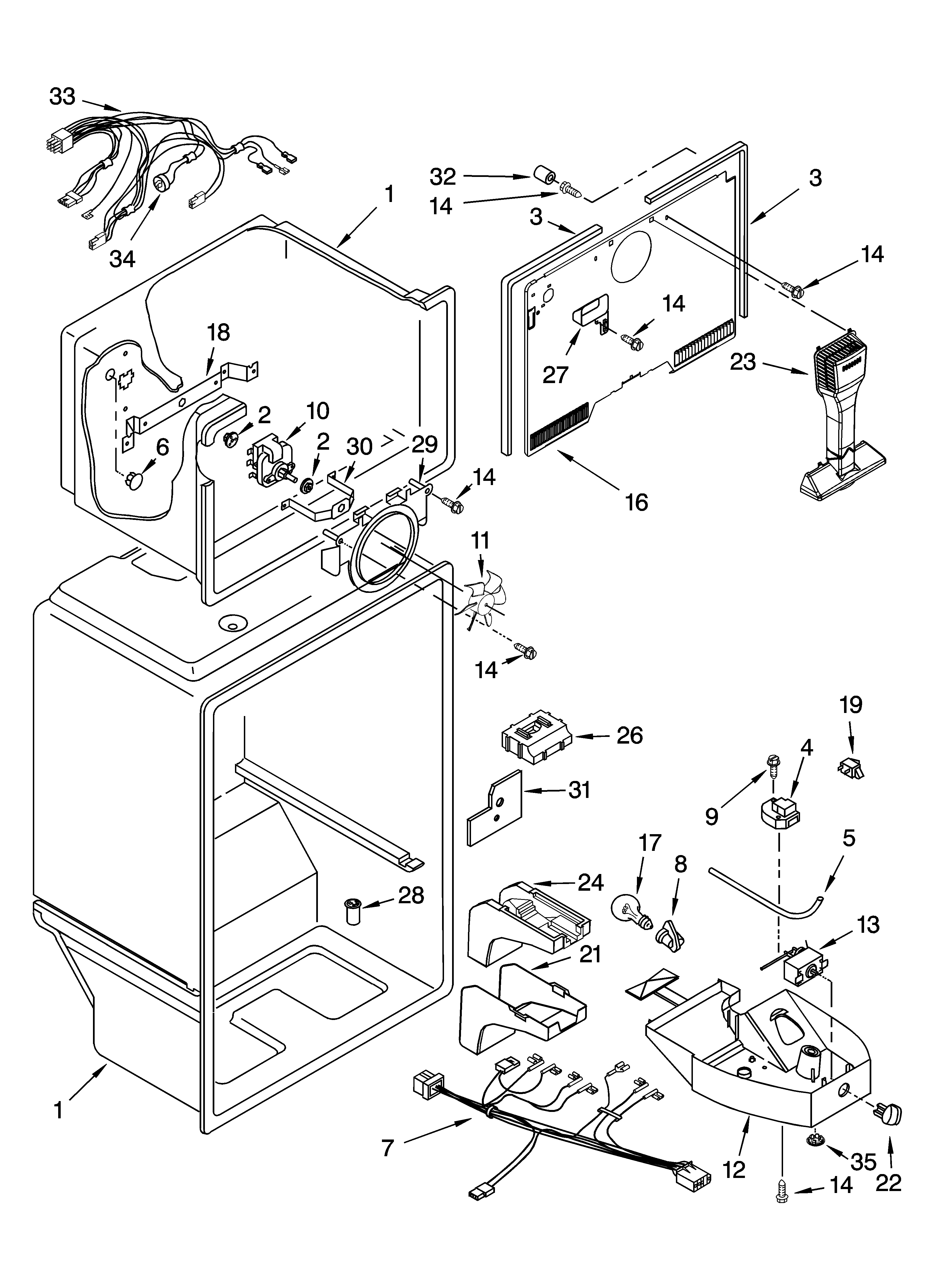 Whirlpool ER2MHKXPL00 liner parts diagram