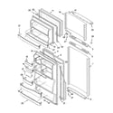 Whirlpool ER8AHKXPL00 door parts diagram