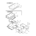 Whirlpool ER8AHKXPL00 shelf parts, optional parts diagram