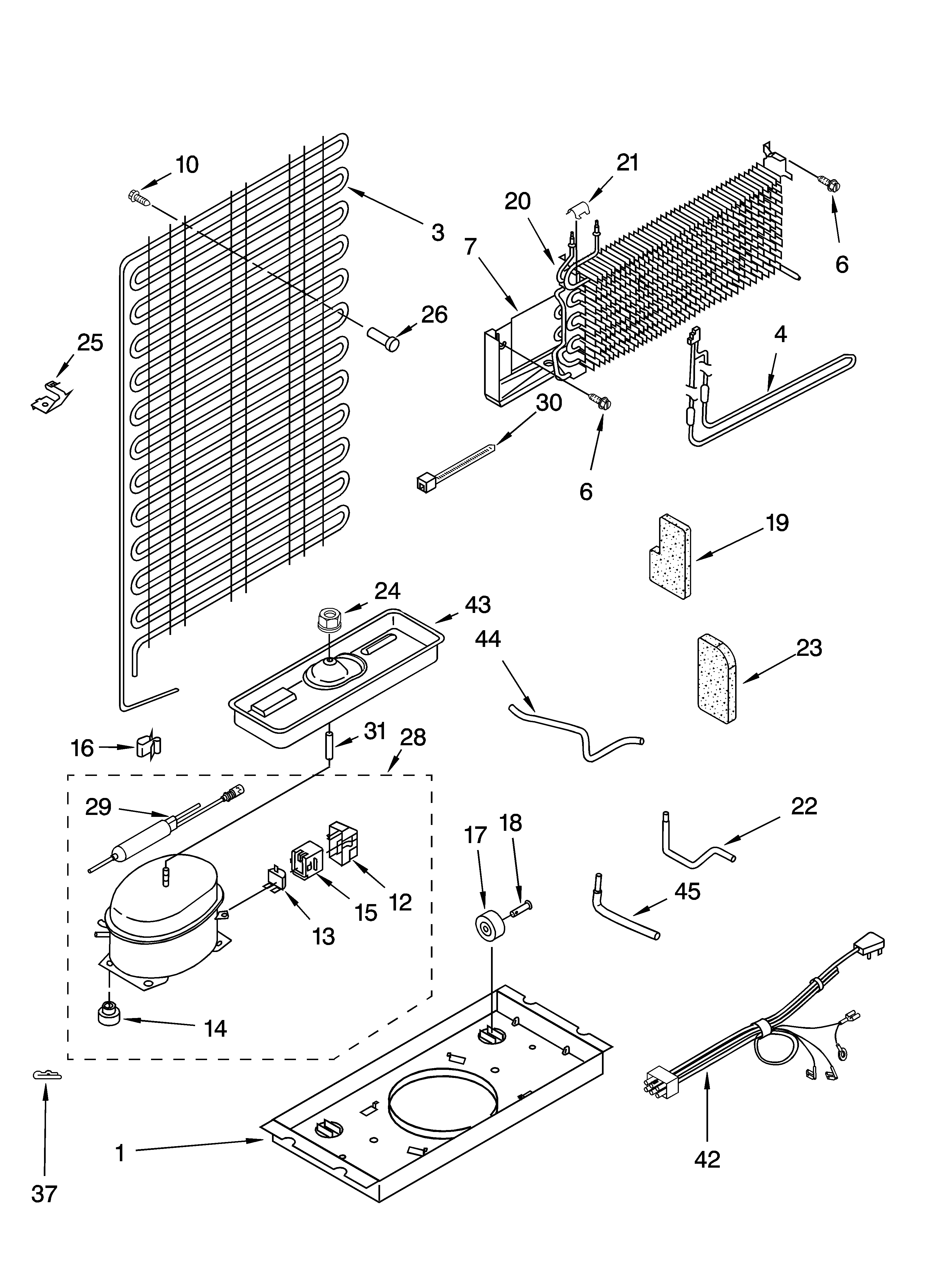 Whirlpool ET4WPKXKQ02 unit parts diagram