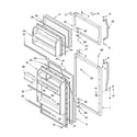 Whirlpool ET6JTKXKQ01 door parts diagram