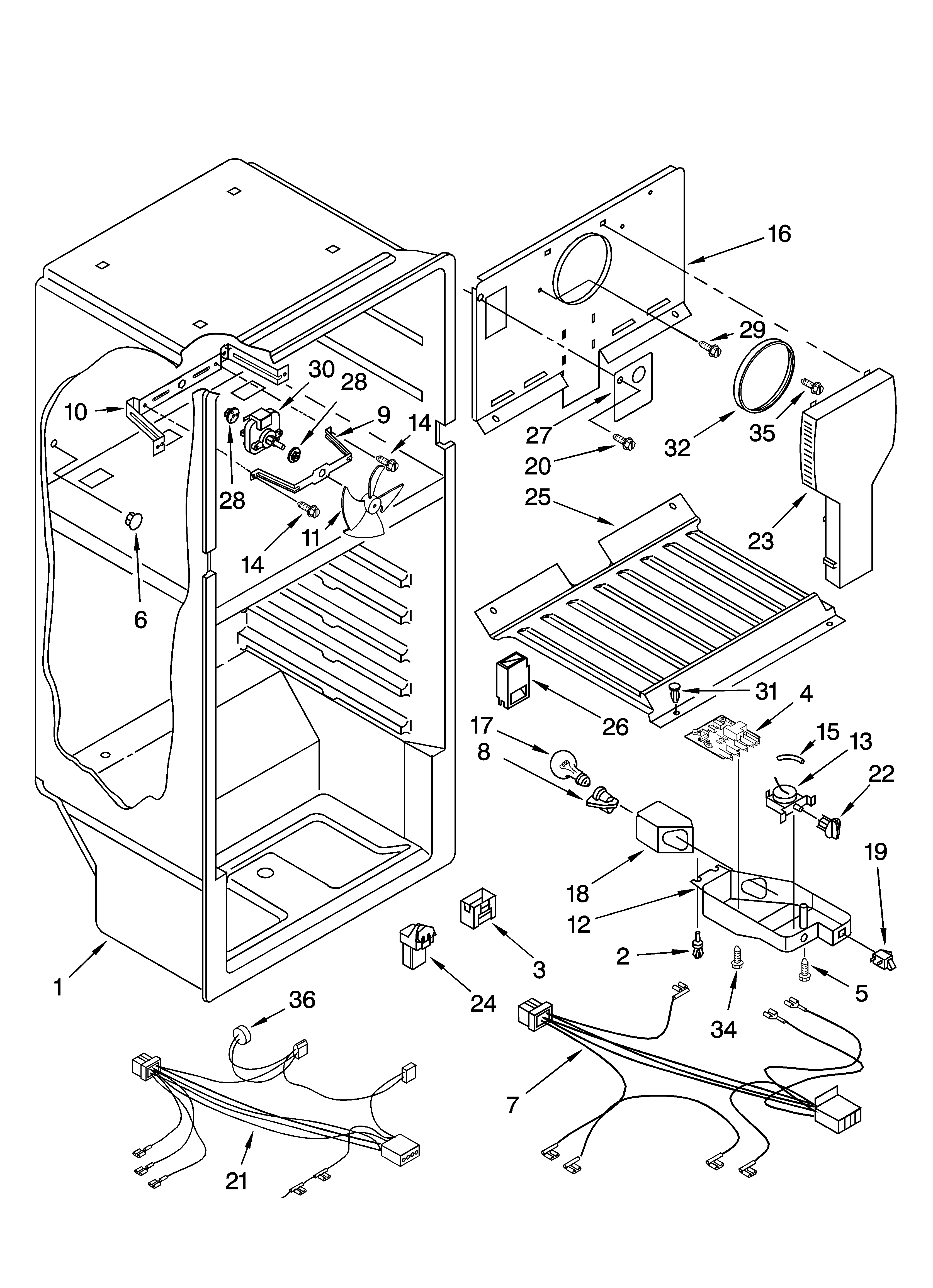 Whirlpool ET8BPKXKQ01 liner parts diagram
