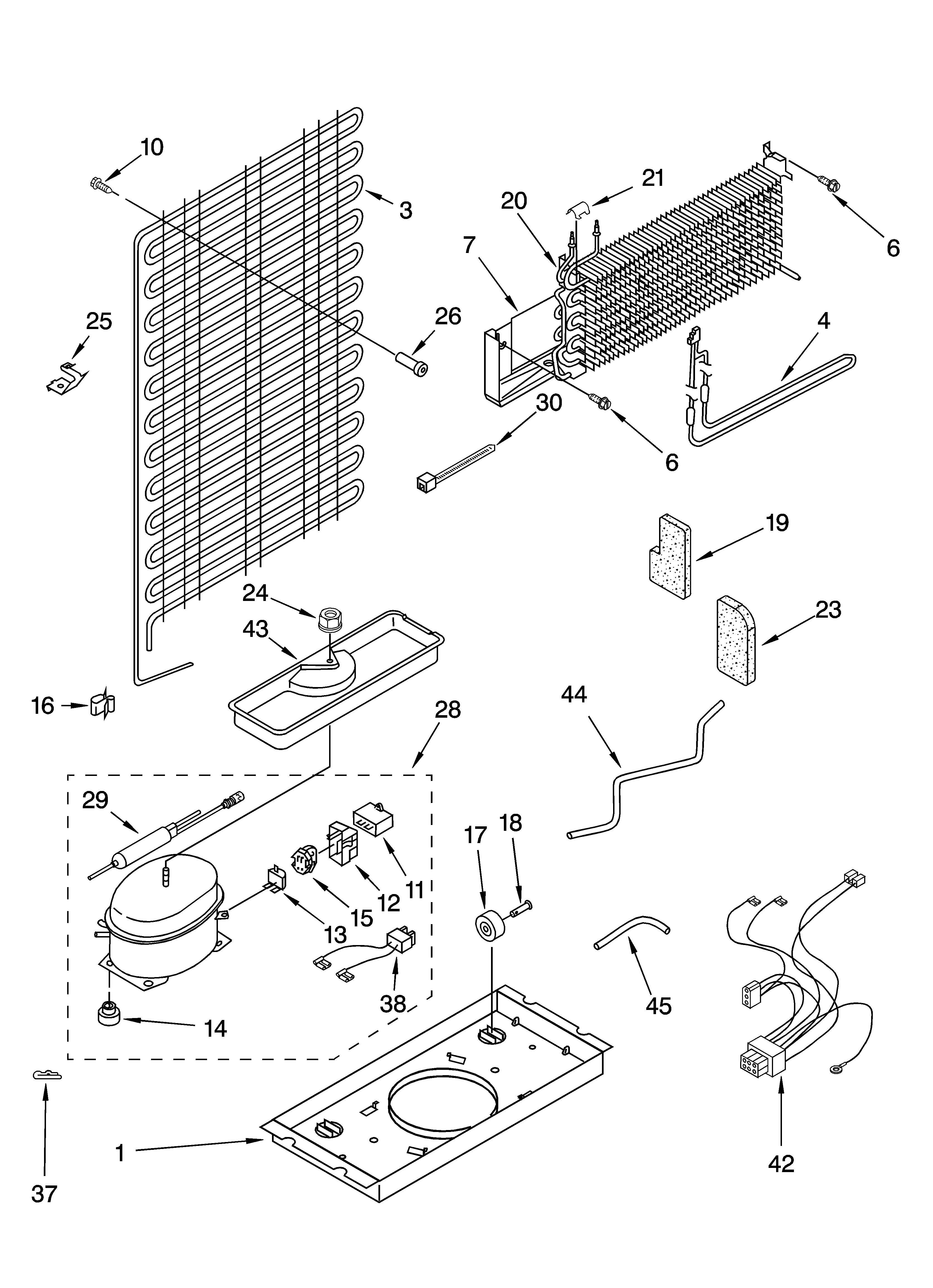 Whirlpool ET8BPKXKQ01 unit parts diagram