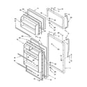 Whirlpool ET8BPMXKT01 door parts diagram