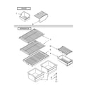 Whirlpool ET8BPMXKT01 shelf parts diagram