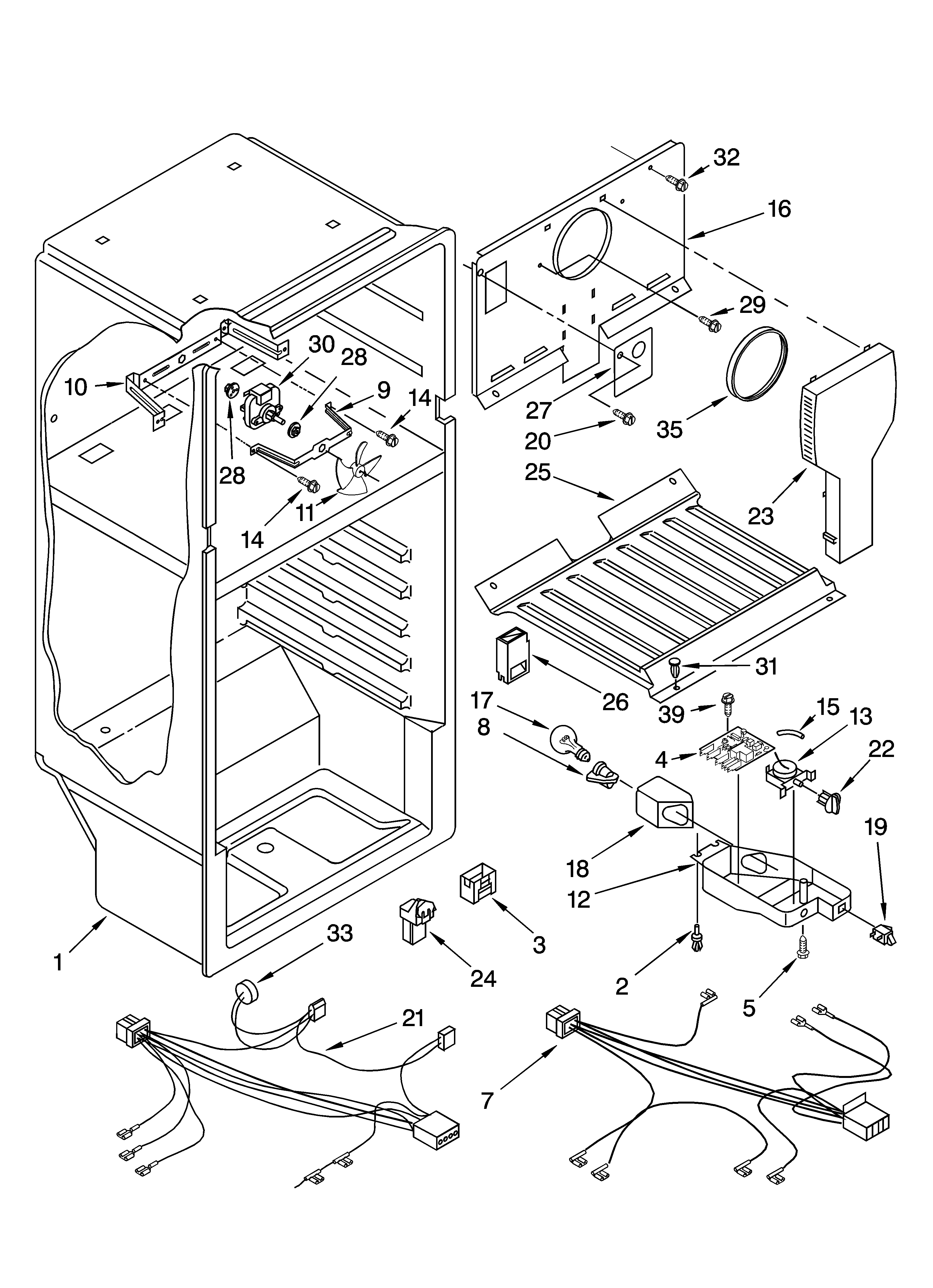 Whirlpool ET8GTMXKQ00 liner parts diagram