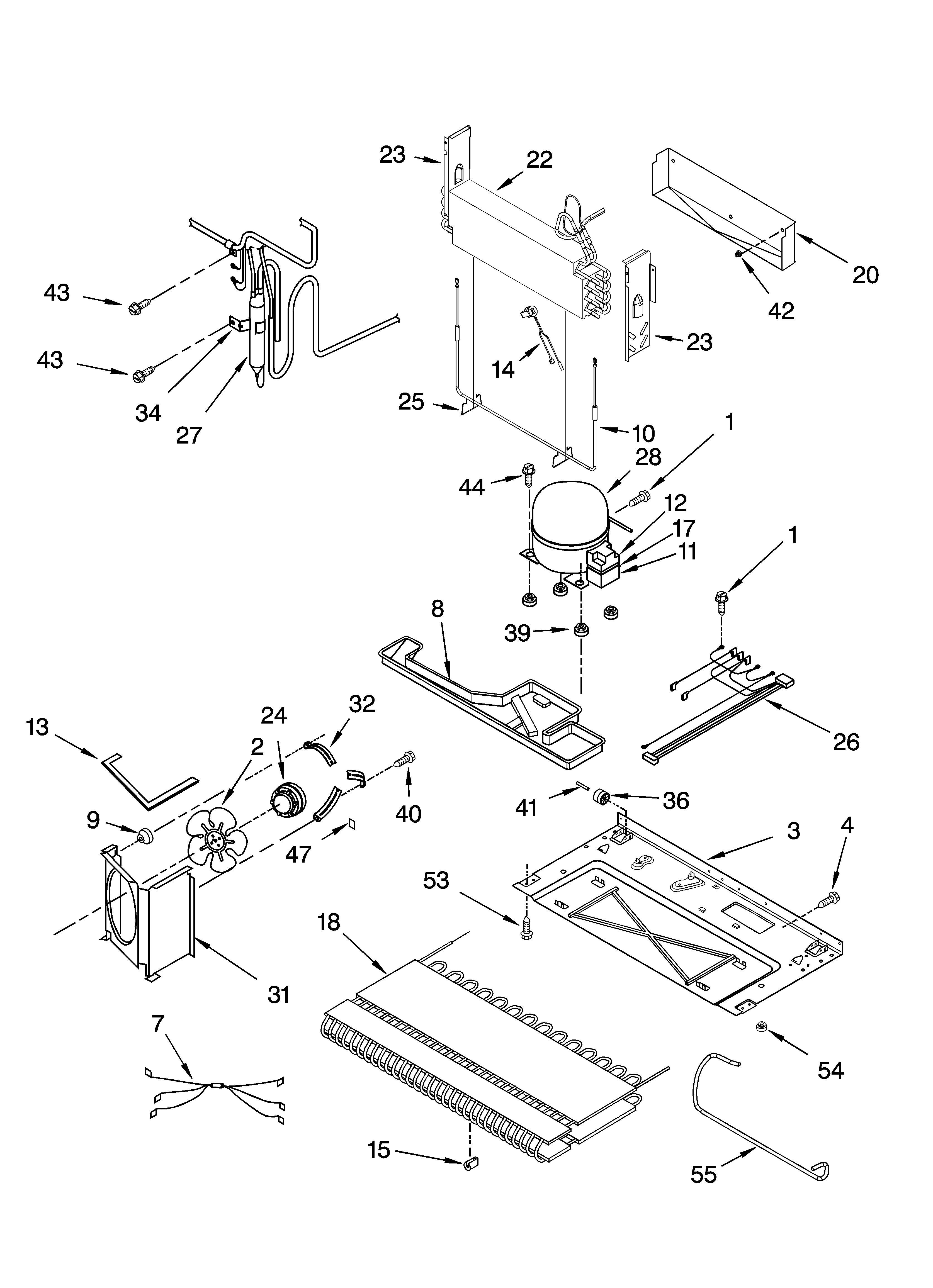 Whirlpool GB9SHKXLT01 unit parts diagram