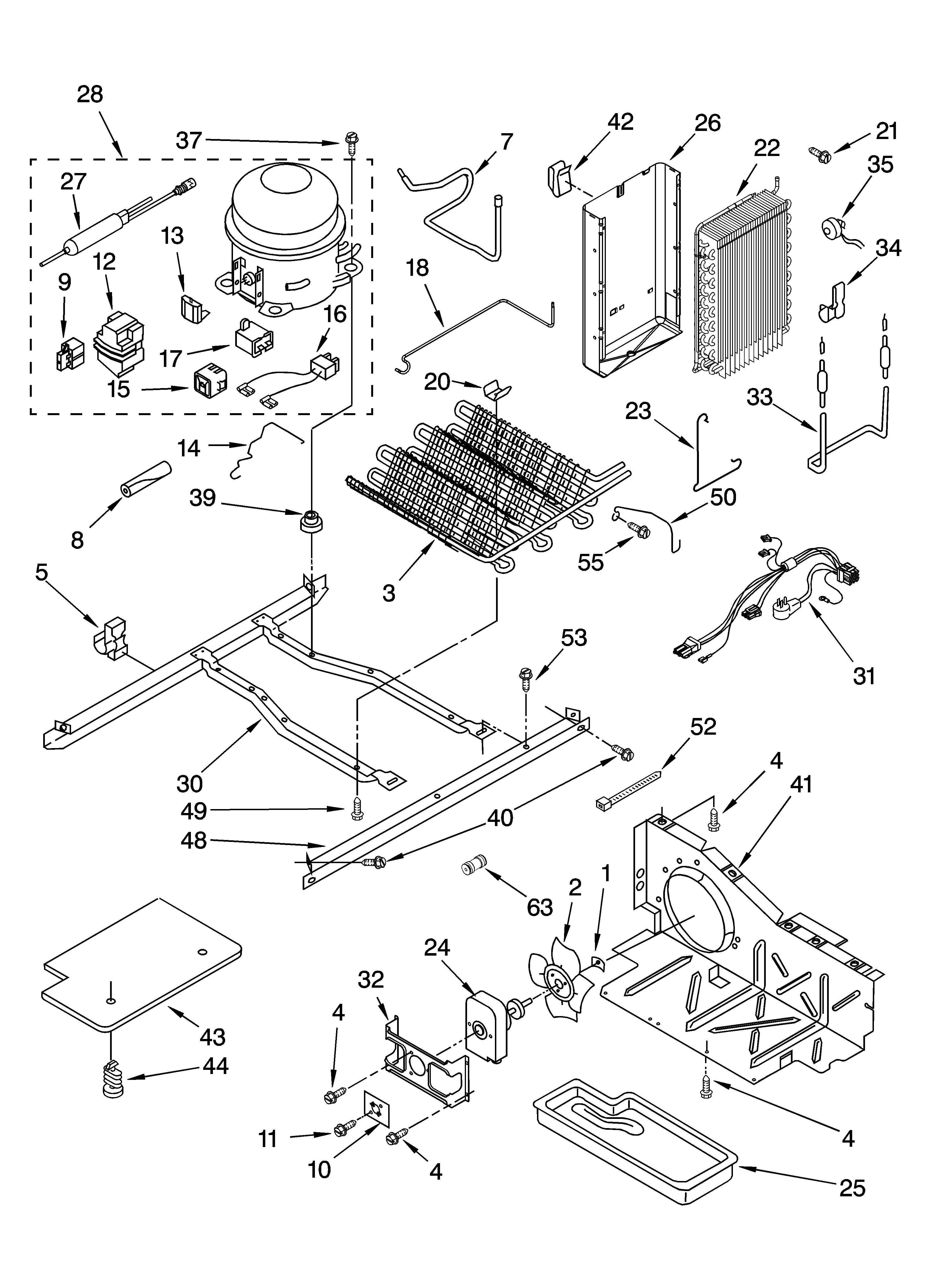 KitchenAid KSRJ22CNSS00 unit parts diagram