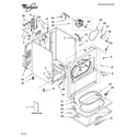 Whirlpool LEN2000PG0 cabinet parts diagram
