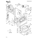 Whirlpool LER5636PQ0 cabinet parts diagram