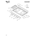 Whirlpool SF3020EKT3 cooktop parts diagram