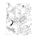 Whirlpool LGR5636PQ0 cabinet parts diagram