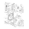 Whirlpool LGR5636PQ0 bulkhead parts diagram