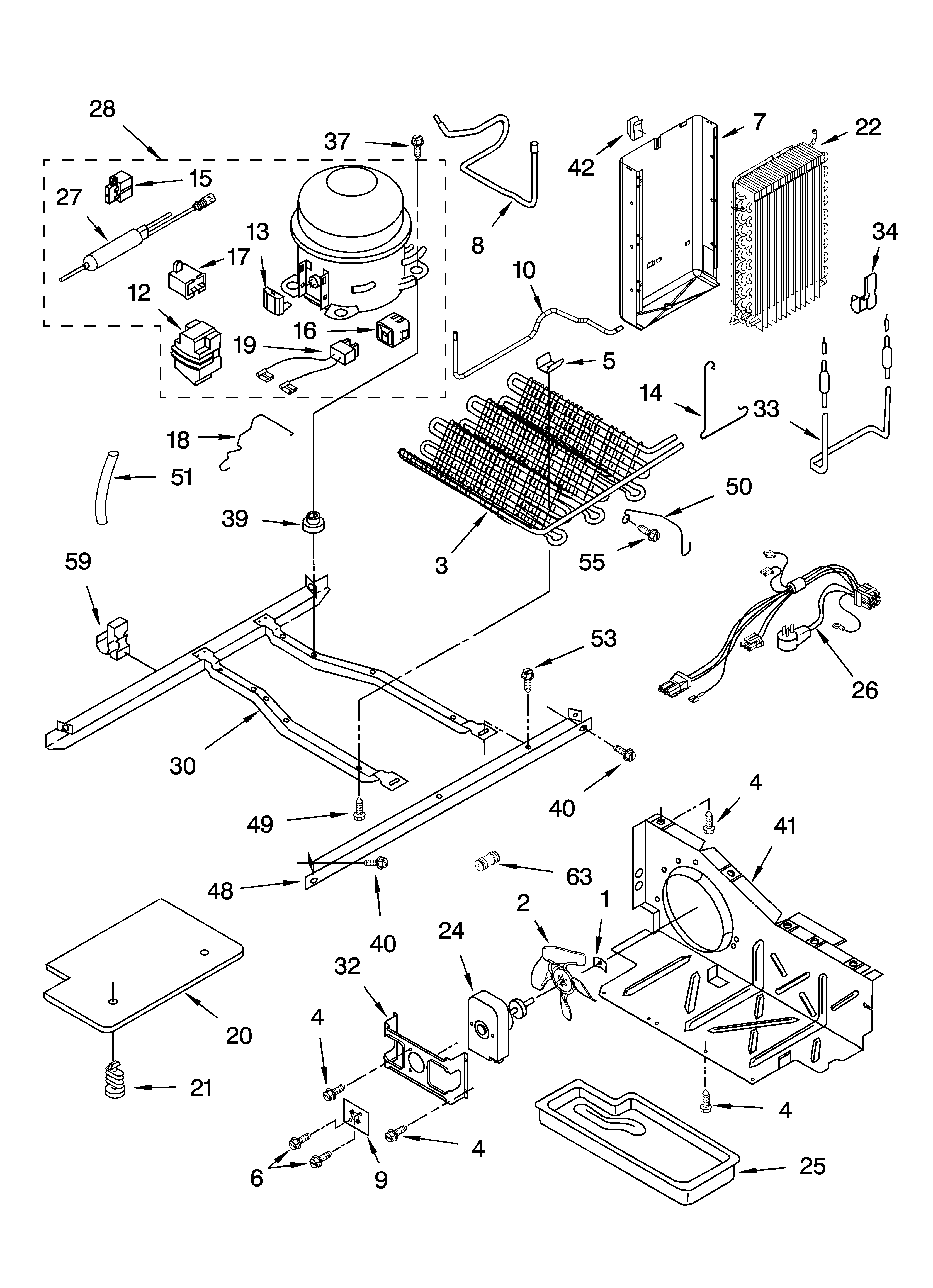 Whirlpool ED2NHAXNT01 unit parts diagram