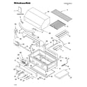 KitchenAid KFGR274PSS0 grille parts diagram