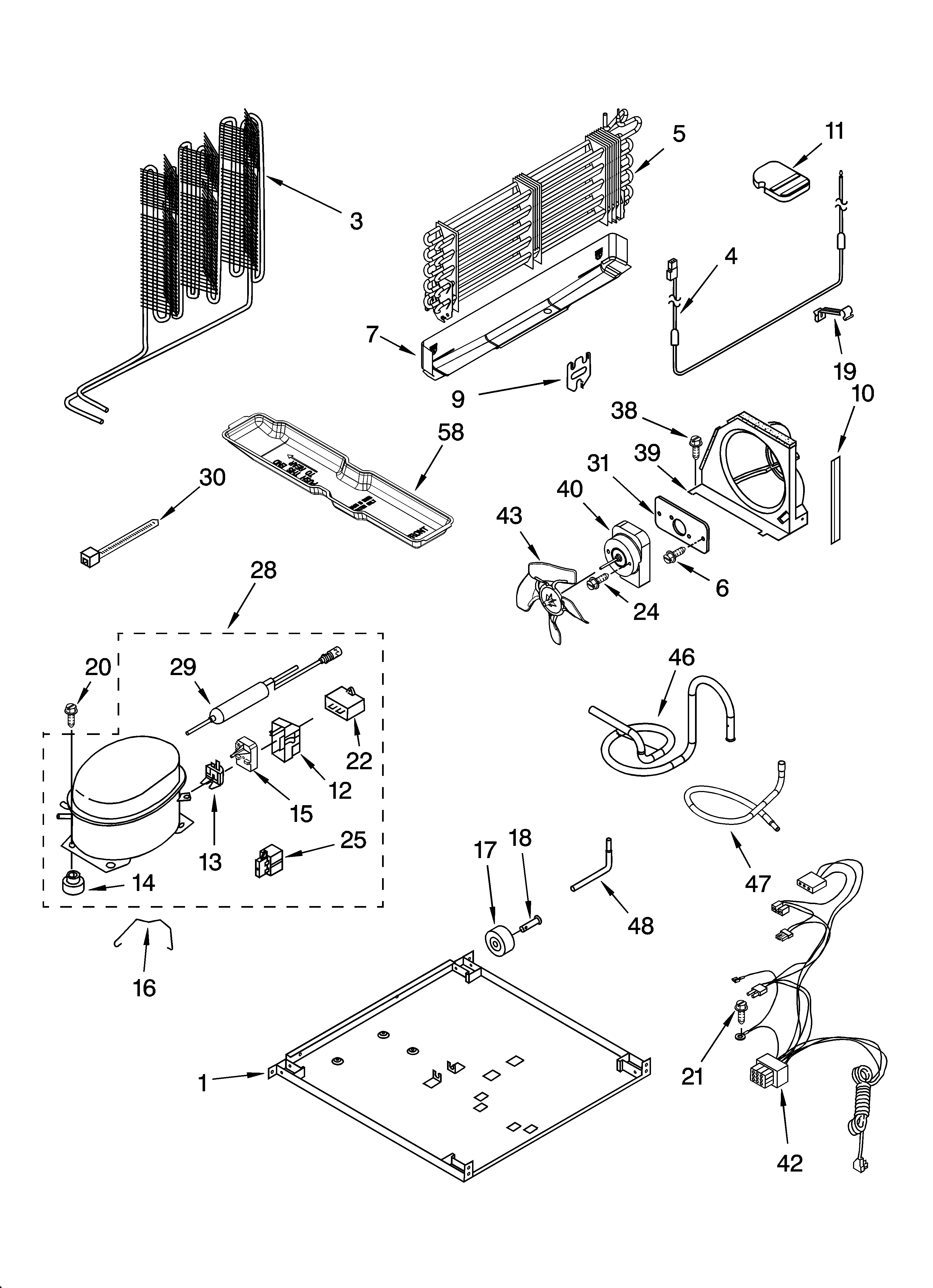 Whirlpool ET9FHTXMT01 unit parts diagram