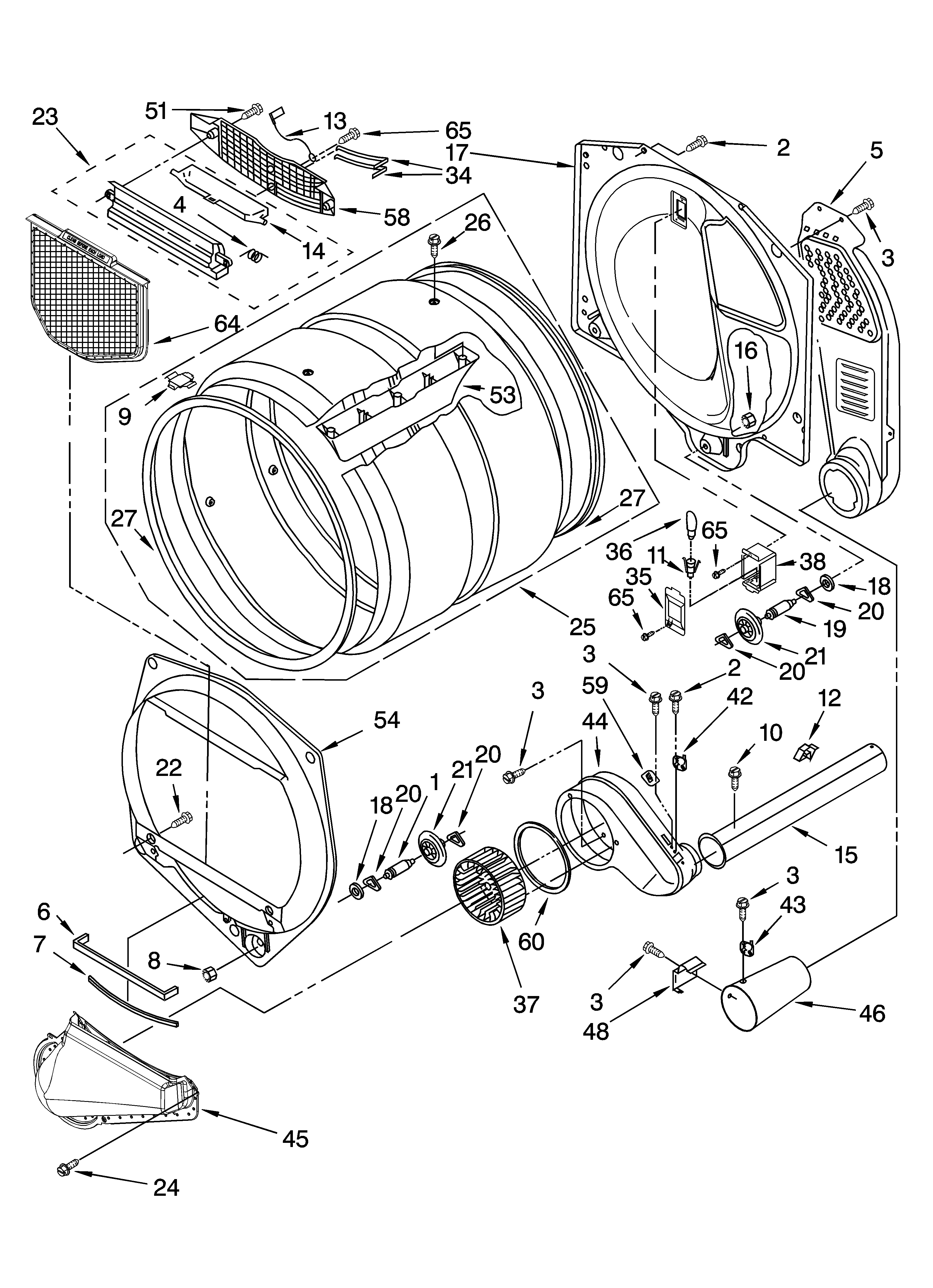 Whirlpool GGQ9800PG1 bulkhead parts diagram