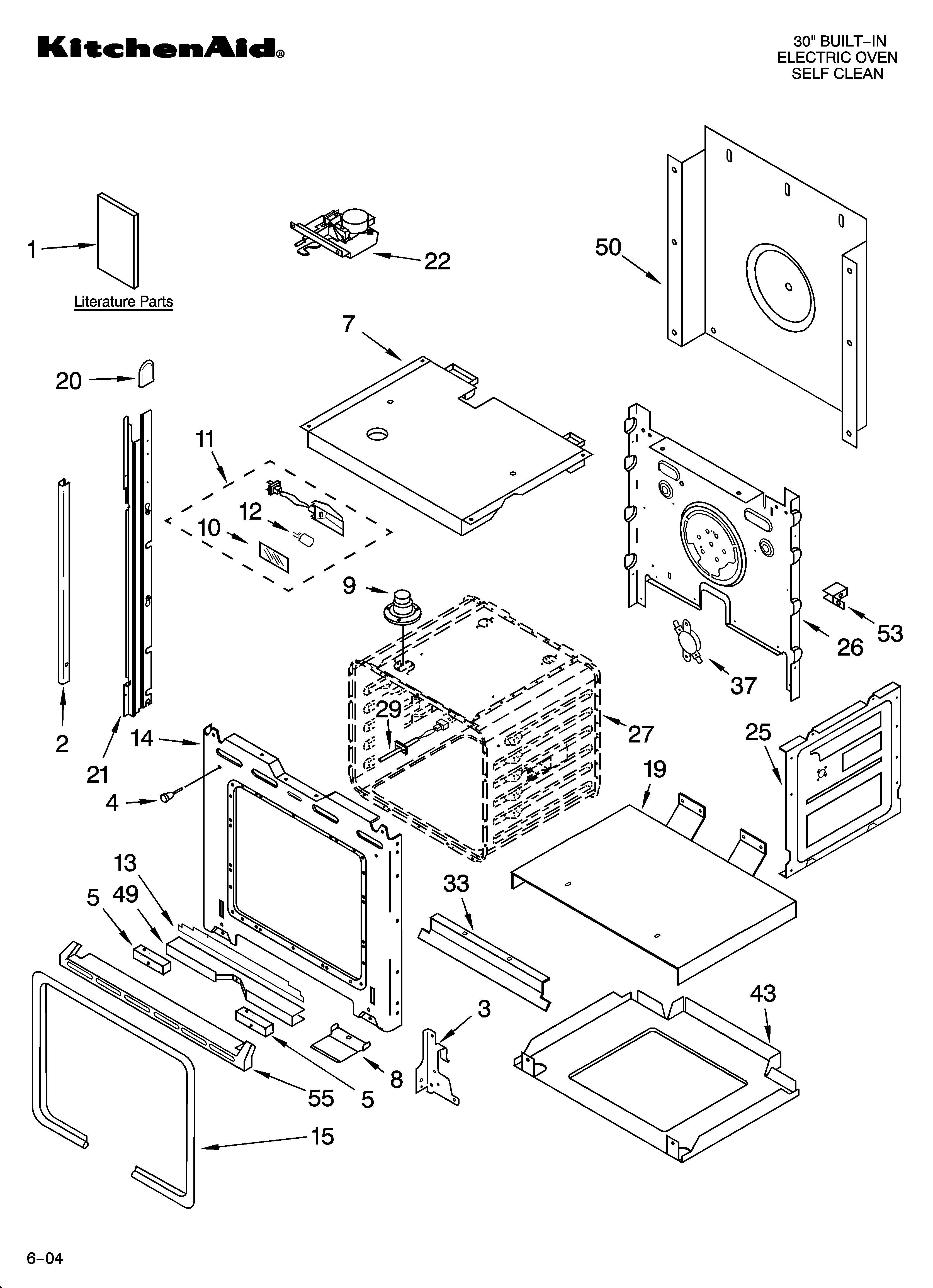KitchenAid KEBC101KWH05 oven parts diagram