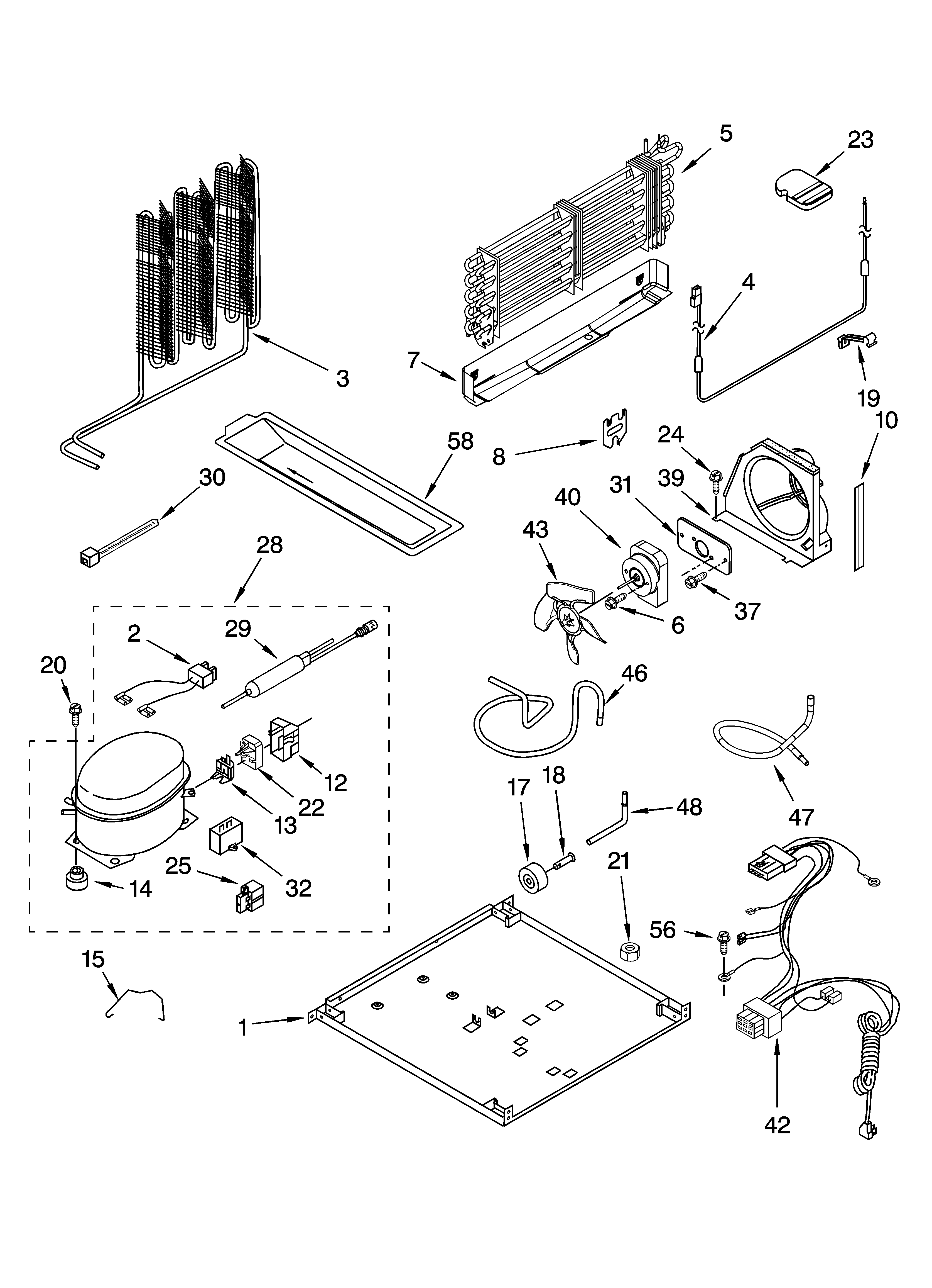 KitchenAid KTRC19KMBT01 unit parts diagram
