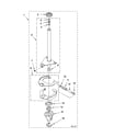 Whirlpool LBR5432PQ0 brake and drive tube parts diagram