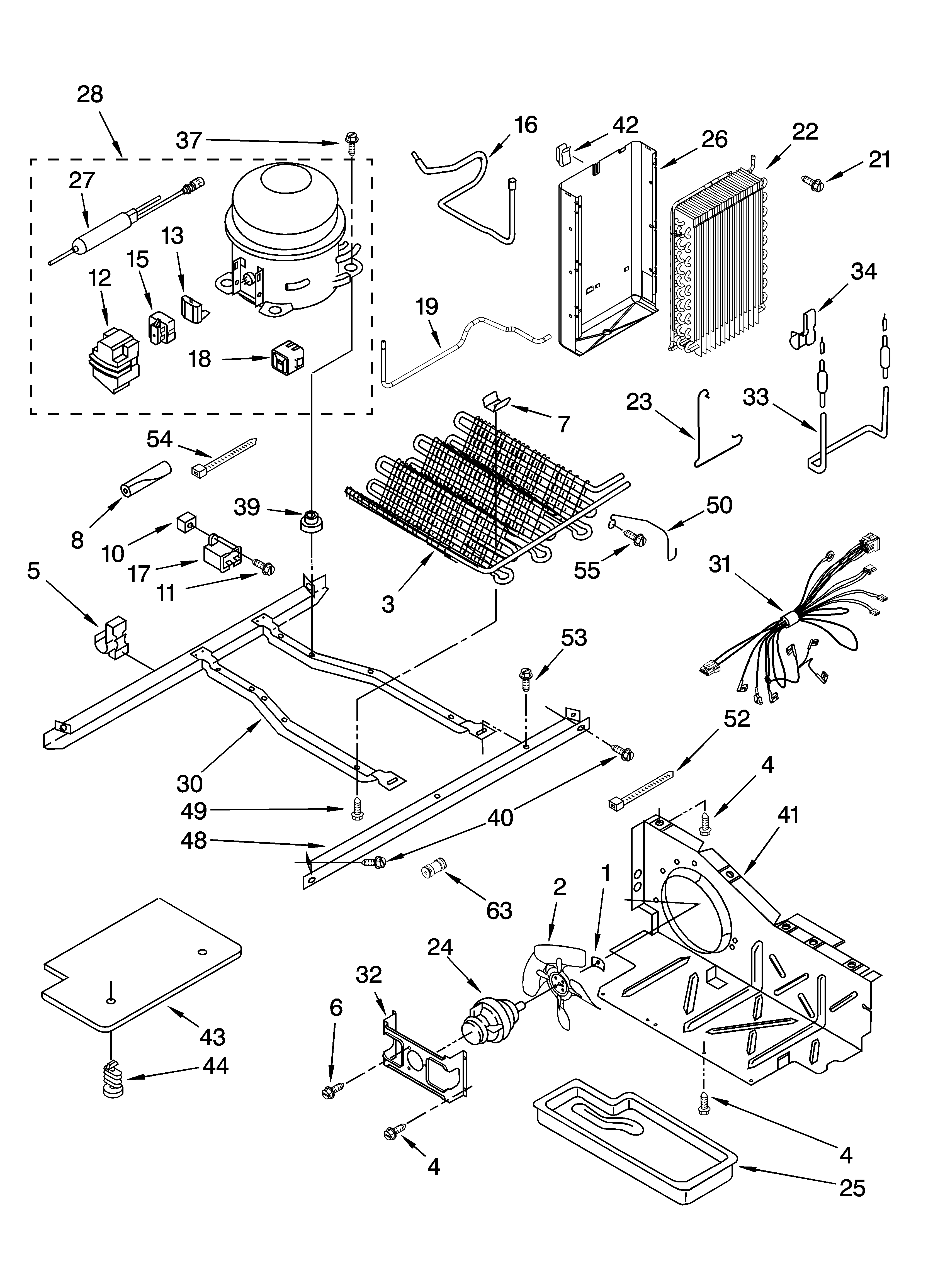 Whirlpool 6GD25DCXHS06 unit parts diagram
