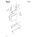 Whirlpool DUL240XTPT0 door and panel parts diagram