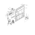 Whirlpool DUL240XTPT0 door and latch parts diagram