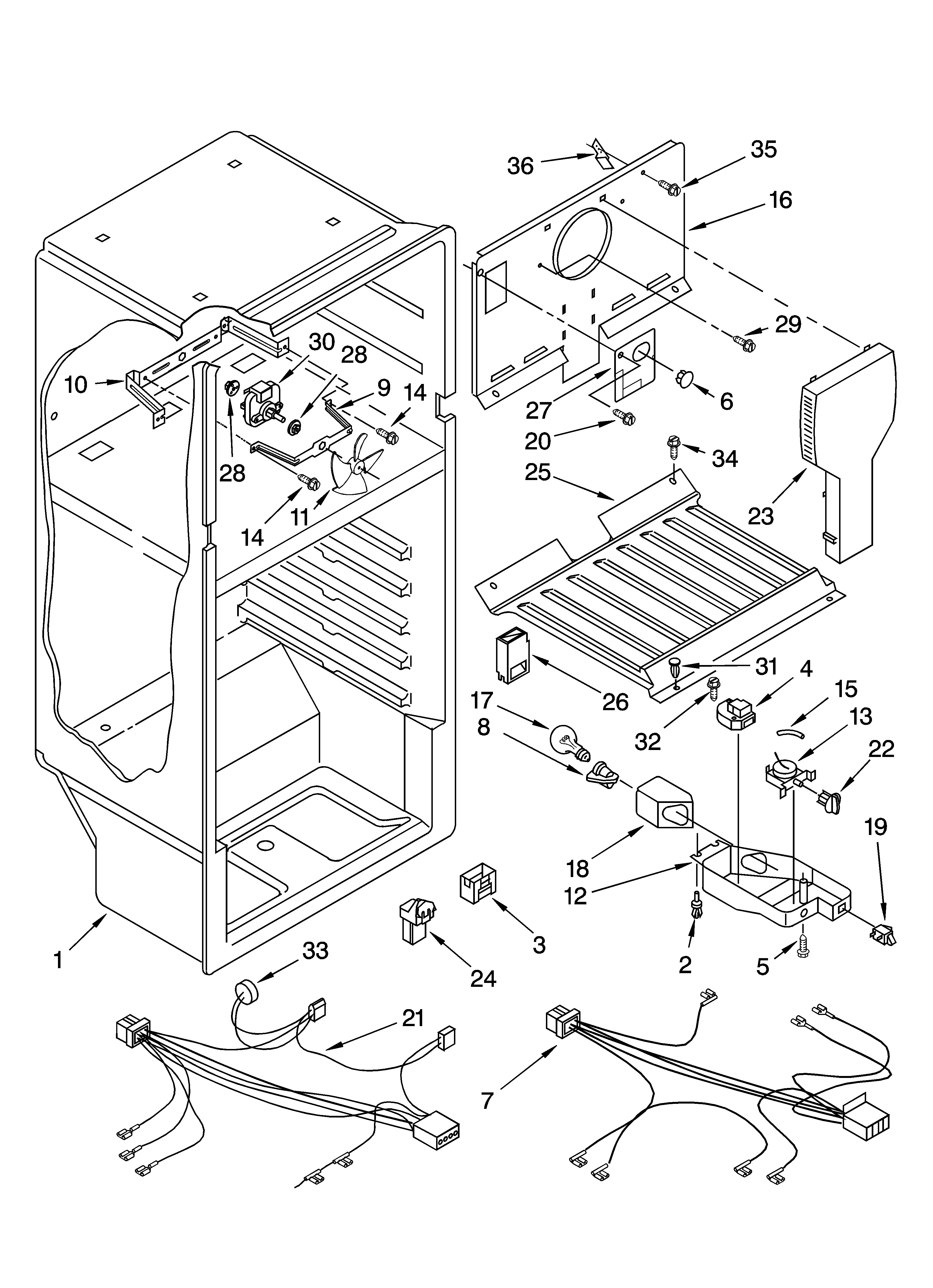 Whirlpool ET4WSKYKT05 liner parts diagram