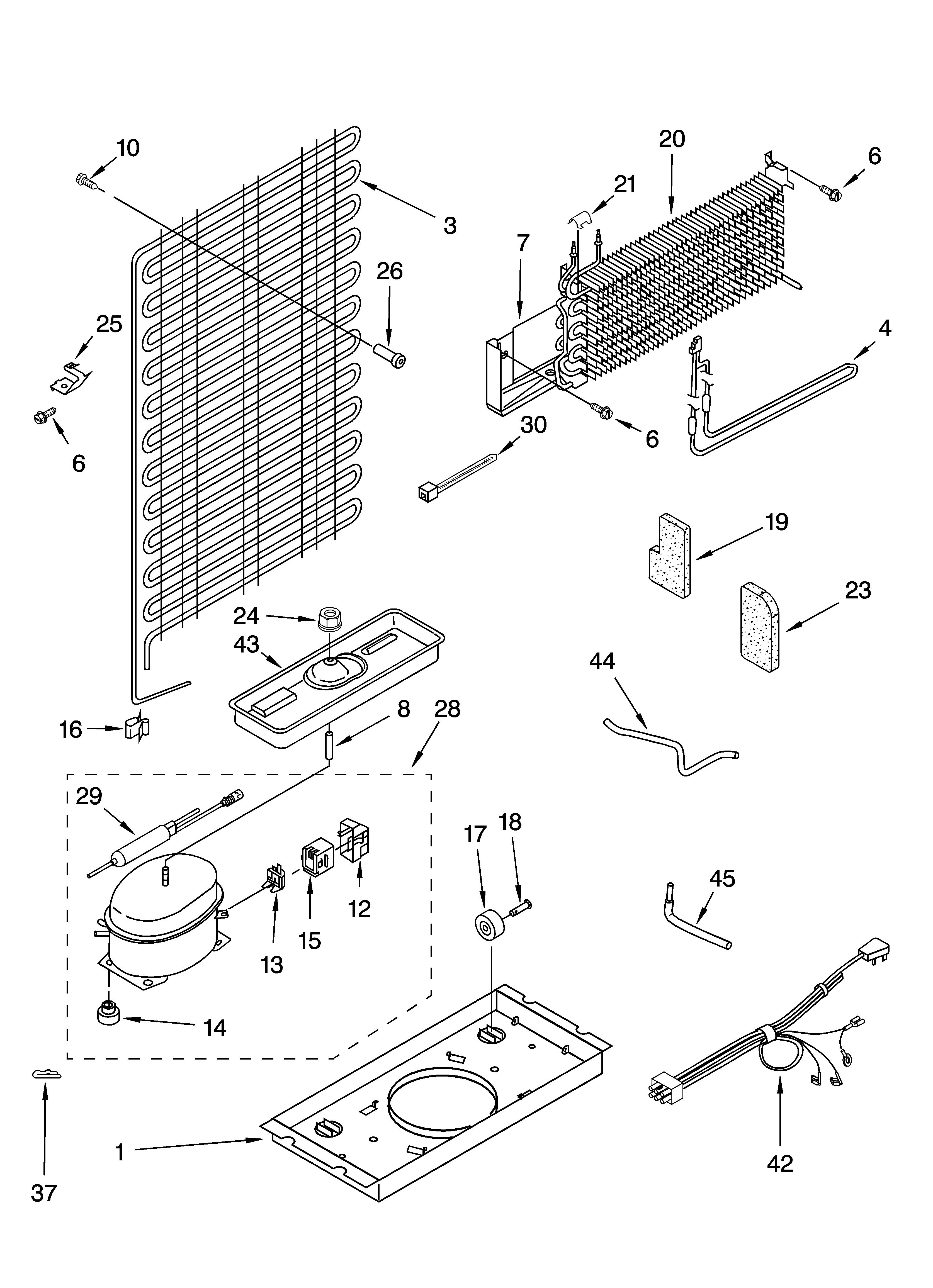 Whirlpool ET4WSKYKT05 unit parts diagram
