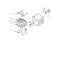 Whirlpool GBD307NKQ0 internal oven parts diagram