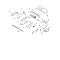 Whirlpool GBD307NKQ0 top venting parts, optional parts diagram
