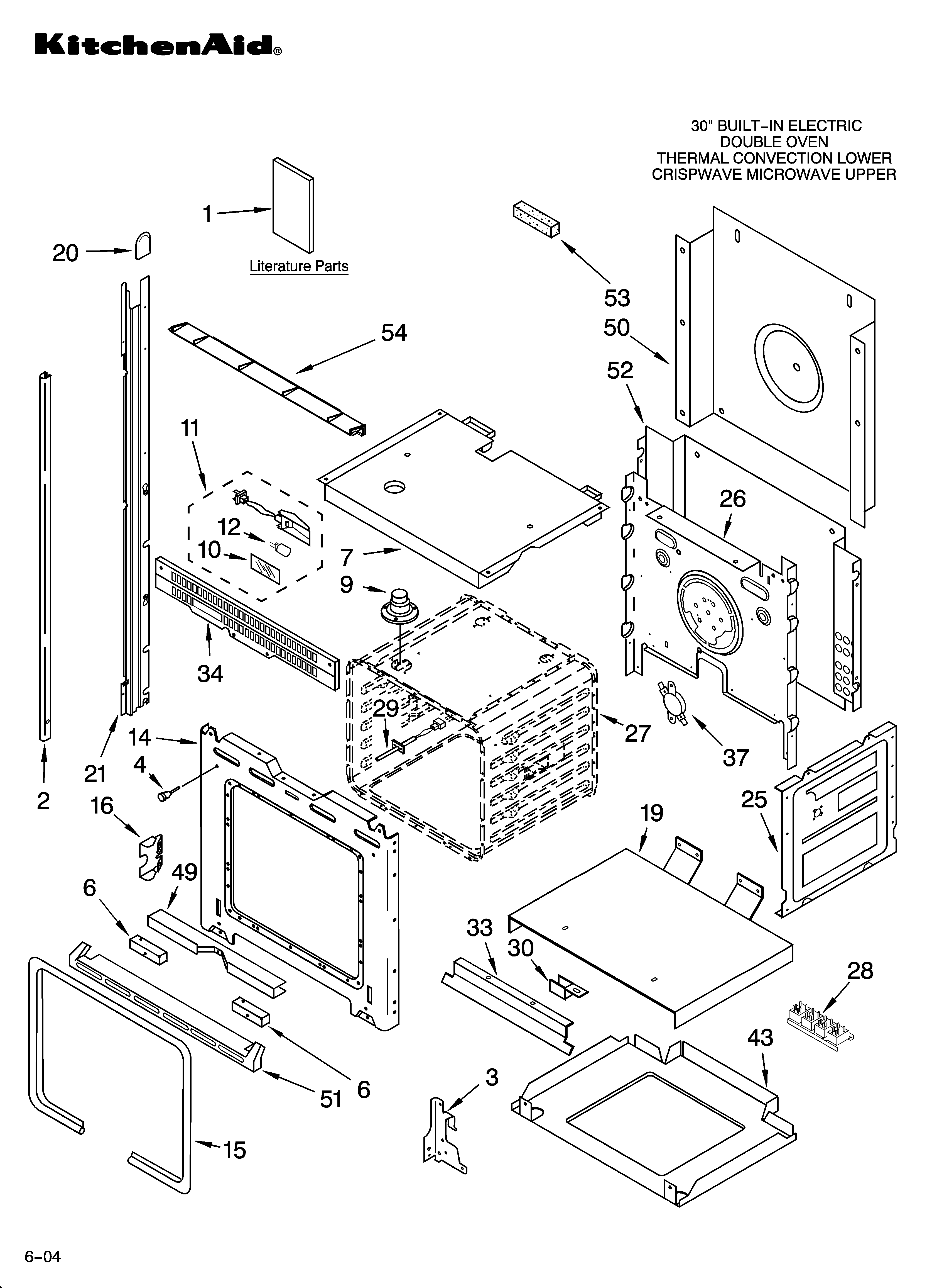 KitchenAid KEMC307KBL02 oven parts diagram