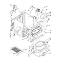 Whirlpool LGR6636PW0 cabinet parts diagram