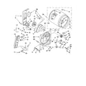 Whirlpool LGR6636PW0 bulkhead parts diagram