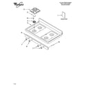 Whirlpool SF196LEMT1 cooktop parts diagram