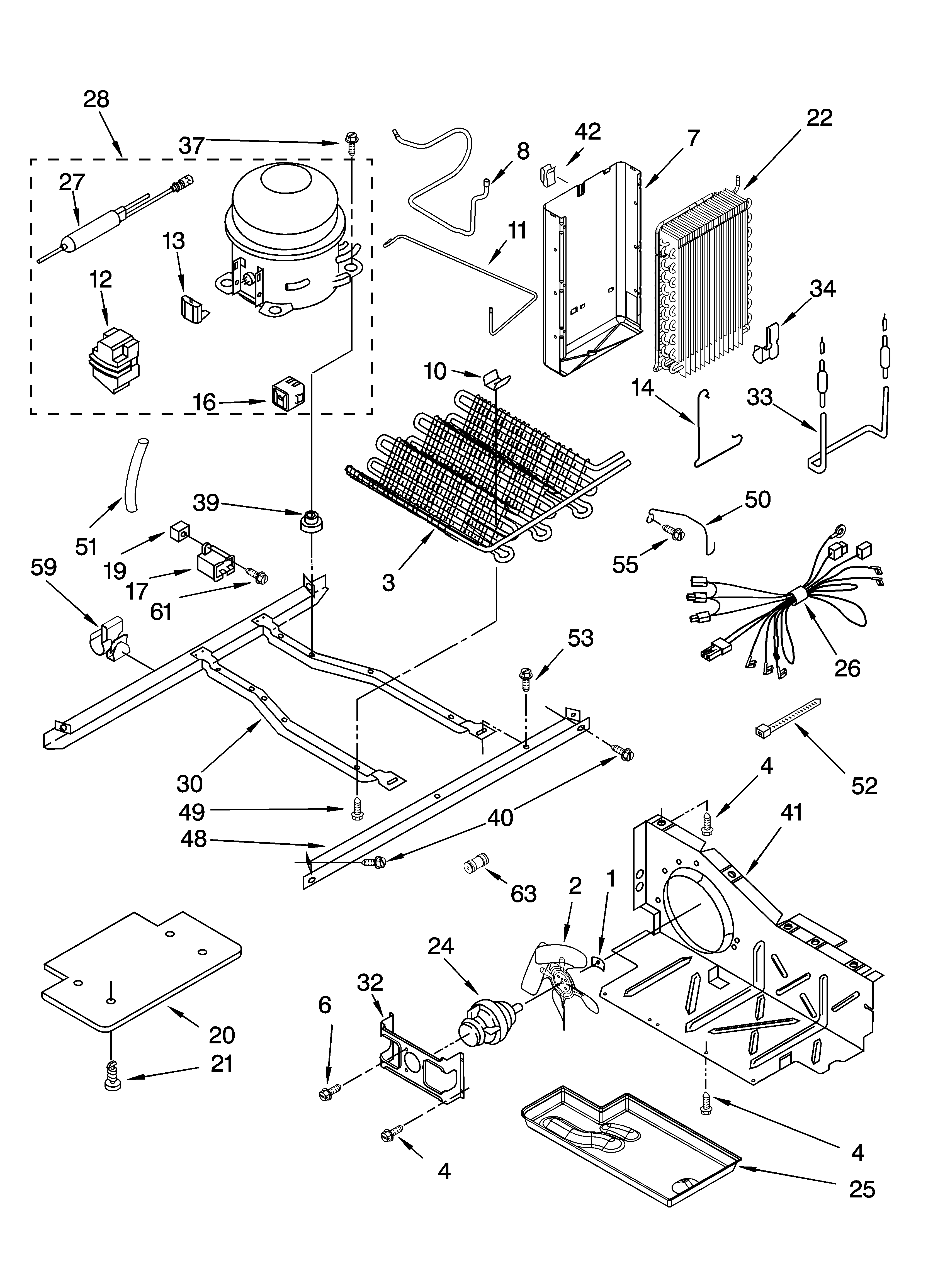 Whirlpool 3XES0FHGNS00 unit parts diagram