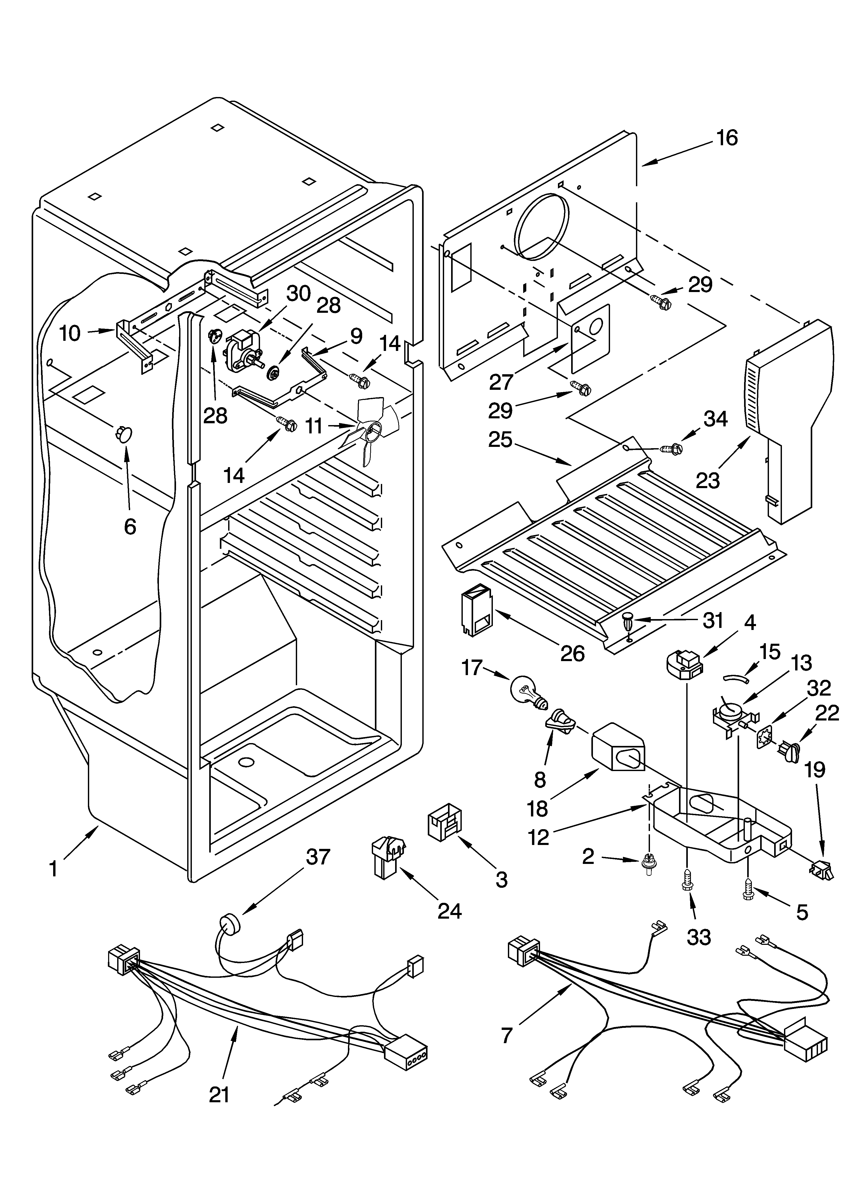 Whirlpool 8VET8WPKLQ03 liner parts diagram