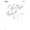 Whirlpool DU915PWPQ0 frame and console parts diagram