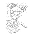Whirlpool ET8CHMXKQ05 shelf parts diagram