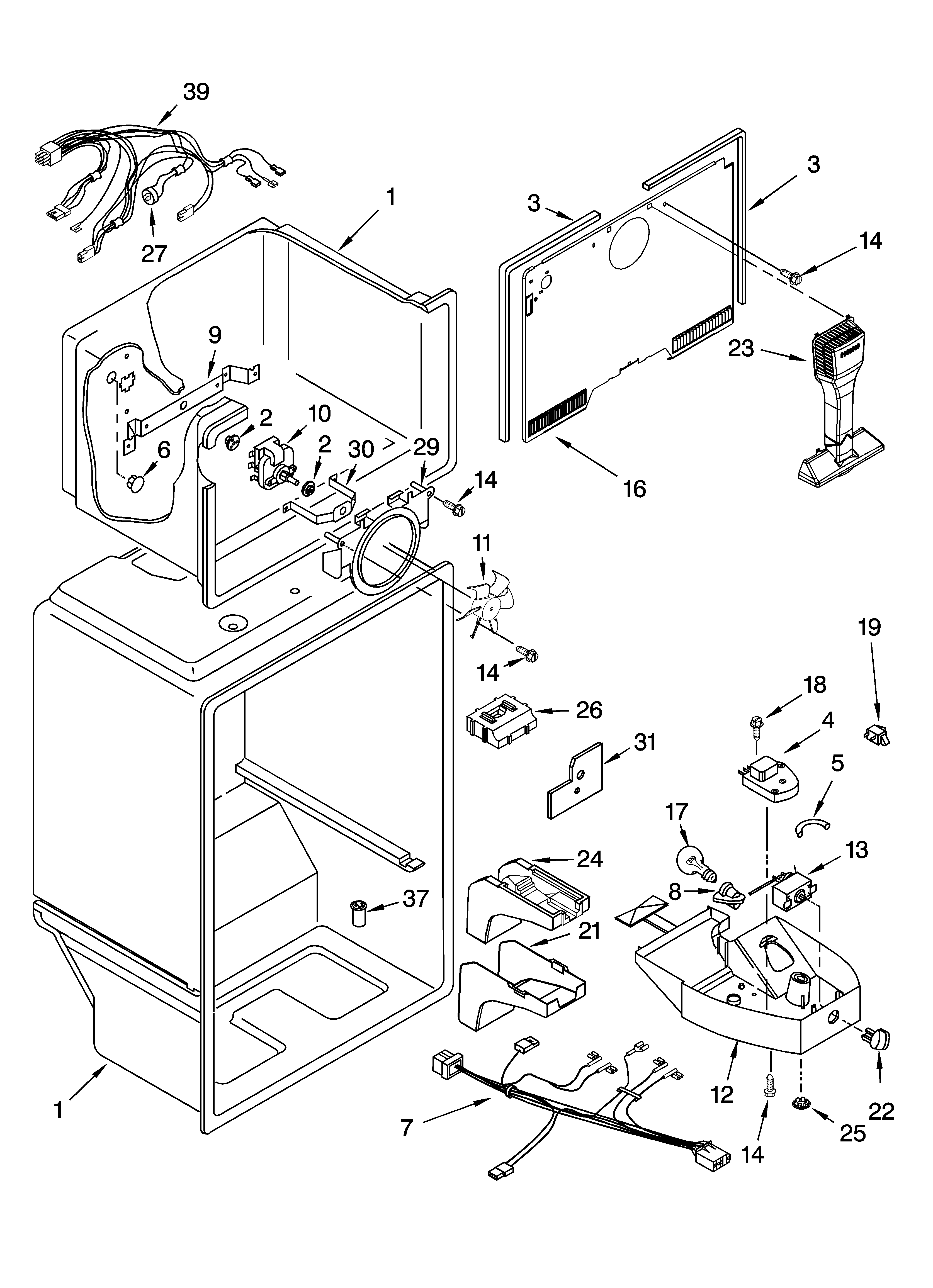 Whirlpool ET8GHMXLQ03 liner parts diagram