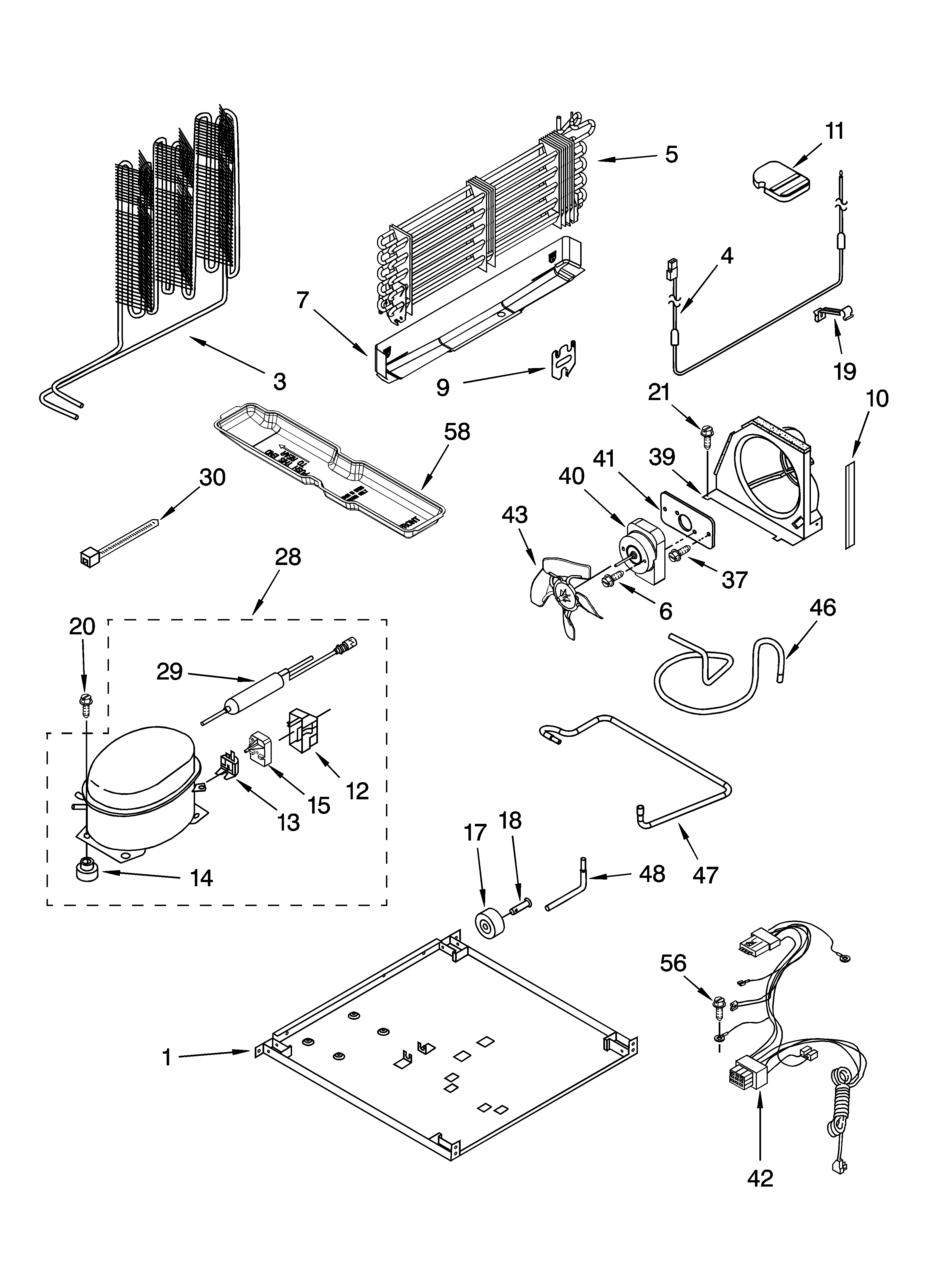 Whirlpool ET8LFKXKQ05 unit parts diagram